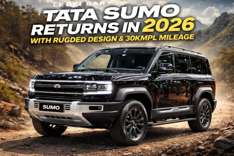 Legendary Tata Sumo Returns in 2026 With Rugged Design and 30Kmpl Mileage