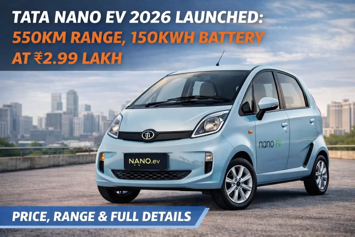Tata Nano EV 2026 Price, 550km Range, Battery and Features Explained