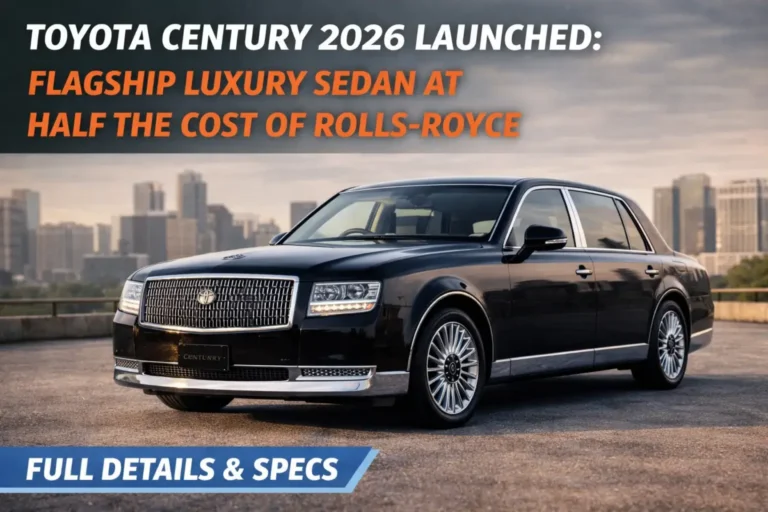 Toyota Century 2026 Launched, Flagship Luxury Sedan at Half the Cost of Rolls-Royce