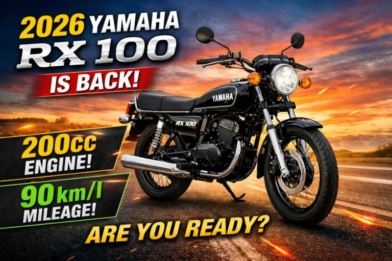 2026 Yamaha RX 100 Is Back With a 200cc Engine & Shocking 90 km/l Mileage